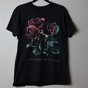 Outline in Color Rose Tee